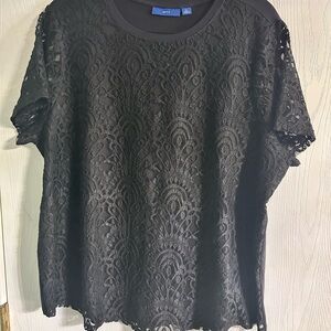 Apt. 9 Black Lace Blouse